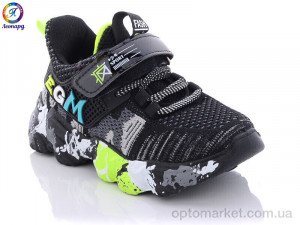 Кросівки дитячі B161 black (12) Леопард чорний  оптом от Optomarket