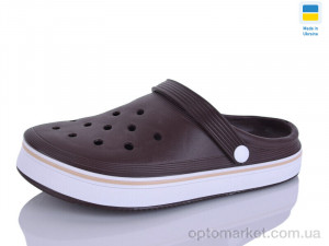 Крокси жіночі B17 коричневий Verta коричневий  оптом от Optomarket