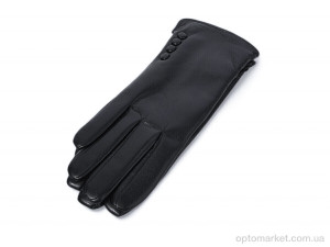 Рукавички жіночі B23-89 black Number one чорний  оптом от Optomarket
