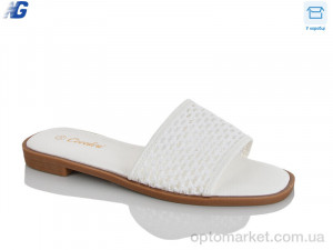 Шльопанці жіночі B26228-3 Covaleri білий  оптом от Optomarket