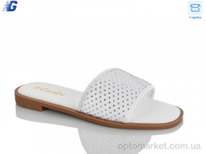 Шльопанці жіночі B26229-3 Covaleri білий  оптом от Optomarket