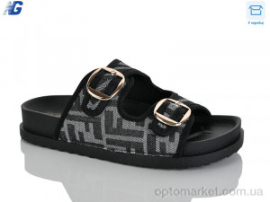 Шльопанці жіночі B26231-1 Covaleri чорний  оптом от Optomarket