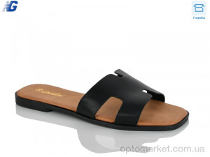 Шльопанці жіночі B26237-1 Covaleri чорний  оптом от Optomarket