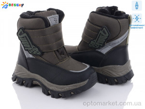 Черевики дитячі B3036-3B світловідбивач Bessky зелений  оптом от Optomarket