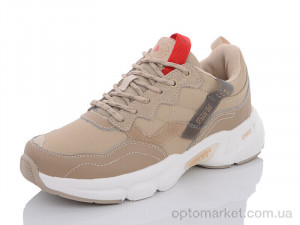 Кросівки жіночі B3346-3 Demax бежевий оптом от Optomarket