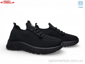 Кросівки жіночі B37-1 піна Seven чорний  оптом от Optomarket