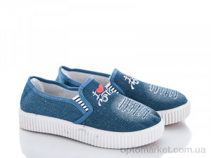 Сліпони жіночі B5 Class Shoes синій  оптом от Optomarket