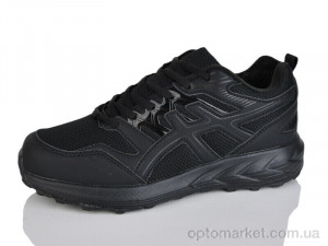 Кросівки унісекс B8021-5 Run Life чорний  оптом от Optomarket