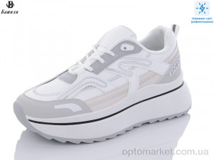 Кросівки жіночі B807-2 Башили білий  оптом от Optomarket