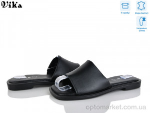 Шльопанці жіночі B961-1 Vika чорний  оптом от Optomarket
