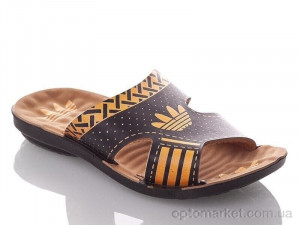 Шльопанці дитячі BAdik-B-black-orange Demur чорний  оптом от Optomarket