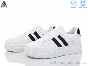 Кросівки жіночі BB450-2 шкіра Stilli білий оптом от Optomarket