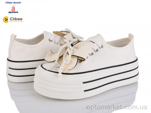 Кеди жіночі BD31 beige Clibee бежевий  оптом от Optomarket