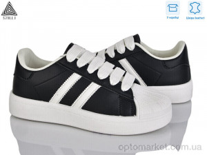 Кросівки жіночі BK10-10 шкіра Stilli чорний оптом от Optomarket