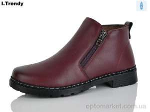 Черевики жіночі BK61 bordo Trendy бордовий оптом от Optomarket