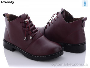 Черевики жіночі BK79-8bordo Trendy бордовий  оптом от Optomarket