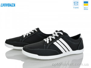 Кросівки чоловічі B&R Л01 чорно-білий Bromen чорний  оптом от Optomarket