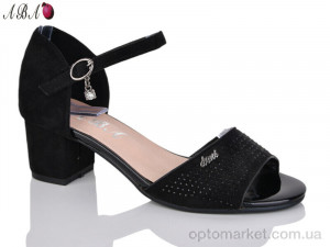 Босоніжки жіночі BR705-22 Aba чорний оптом от Optomarket