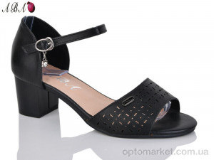 Босоніжки жіночі BR705-36-3 Aba чорний оптом от Optomarket