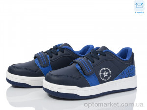 Кросівки дитячі BY06-03 Смайлик синій  оптом от Optomarket