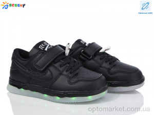 Кросівки дитячі BY3891-1C LED Bessky чорний  оптом от Optomarket
