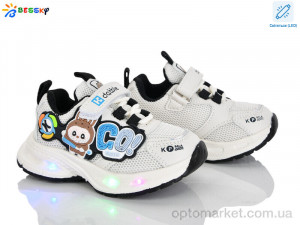 Кросівки дитячі BY5114-1A LED Bessky бежевий  оптом от Optomarket