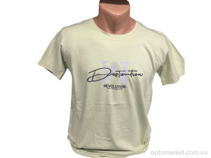 Футболка чоловічі C002 блідо-жовтий R.V.C.A. жовтий  оптом от Optomarket