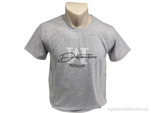 Футболка чоловічі C002 сірий R.V.C.A. сірий  оптом от Optomarket