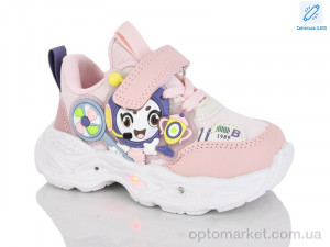 Кросівки дитячі C133-5 LED Lilin рожевий  оптом от Optomarket