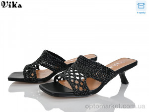 Шльопанці жіночі C204-1 Vika чорний  оптом от Optomarket