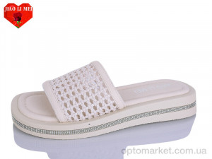 Шльопанці жіночі C22 Jiao Li Mei бежевий  оптом от Optomarket