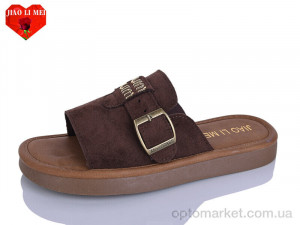 Шльопанці жіночі C25-6 Jiao Li Mei коричневий  оптом от Optomarket