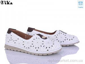 Балетки жіночі C616-1 Vika білий оптом от Optomarket