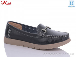 Мокасини жіночі C655-7-1 Kdsl чорний  оптом от Optomarket