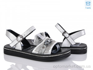 Босоніжки жіночі C703-3 Fuguiyun срібний  оптом от Optomarket