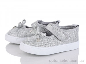 Капці дитячі C78-4 Blue Rama срібний оптом от Optomarket