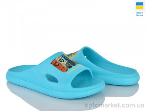 Шльопанці жіночі C80 бірюза Krok блакитний  оптом от Optomarket