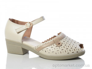Босоніжки жіночі C82-5 Коронате бежевий  оптом от Optomarket