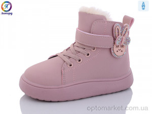 Черевики дитячі CB1 pubber Леопард рожевий  оптом от Optomarket