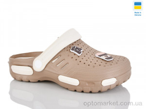 Крокси жіночі CD48 мокко/крем Gipanis коричневий  оптом от Optomarket