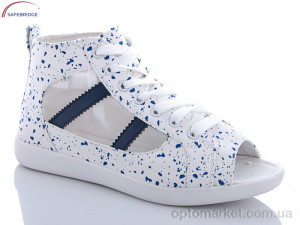 Кеды женские CF017 white-blue Victoria белый  оптом от Optomarket