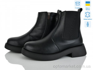 Черевики жіночі Челсі ч.и.м. Golden Natali чорний  оптом от Optomarket