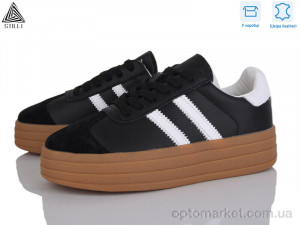 Кросівки жіночі CX1570-4 шкіра Stilli чорний  оптом от Optomarket