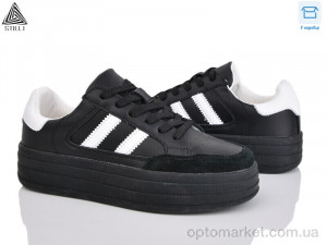 Кросівки жіночі CX1590-6 шкіра Stilli чорний оптом от Optomarket