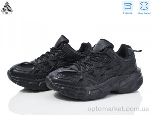 Кросівки жіночі CX730-1 шкіра піна Stilli чорний  оптом от Optomarket
