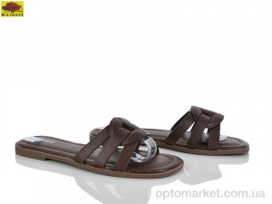 Шльопанці жіночі D505-8 Mei De Li коричневий оптом от Optomarket