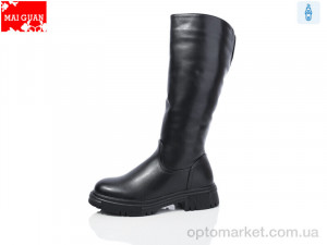 Чоботи жіночі D7691-1 Maiguan чорний  оптом от Optomarket
