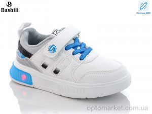 Кросівки дитячі D802-1K LED white-blue Башили білий  оптом от Optomarket