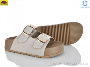 Шльопанці жіночі D86-12 Mei De Li бежевий оптом от Optomarket