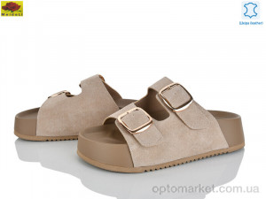 Шльопанці жіночі D86-13 Mei De Li бежевий оптом от Optomarket